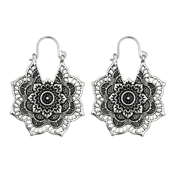 Silver Bohemian Earrings - Picture 2 of 2